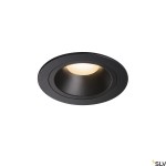NUMINOS DL M, vnitřní LED zápustné stropní svítidlo černá/če