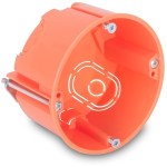 Odbočovací krabice Ø65mm,45mm,duté stěny,bez chlóru,oranžová