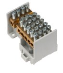 Odbočovací svorkovnica 25mm2, 1-pólová, 12 vývodů