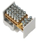 Odbočovací svorkovnica 25mm2, 1-pólová, 12 vývodů