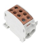 Odbočovací svorkovnice 35mm² - 1pól, izolovaná, hnědá