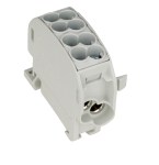 Odbočovací svorkovnice pro Al vodiče 25mm², 1p, izol., šedá