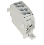 Odbočovací svorkovnice pro Al vodiče 25mm², 1p, izol., šedá