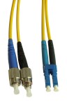 Optický propojovací kabel duplex LC-FC 9/125 OS2, 3m