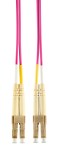 Optický propojovací kabel duplex LC-LC 50/125 OM4, 2m