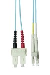 Optický propojovací kabel duplex LC-SC 50/125 OM3, 3m