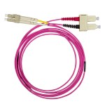 Optický propojovací kabel duplex LC-SC 50/125 OM4, 5m