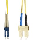Optický propojovací kabel duplex LC-SC 9/125 OS2, 1m