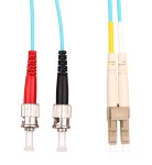 Optický propojovací kabel duplex LC-ST  50/125 OM3 10m