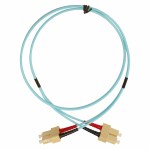 Optický propojovací kabel duplex SC-SC 50/125 OM3, 1m