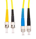 Optický propojovací kabel duplex ST-FC 9/125 OS2, 2m