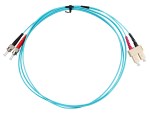 Optický propojovací kabel duplex ST-SC  50/125 OM3 10m