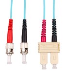 Optický propojovací kabel duplex ST-SC  50/125 OM3 5m