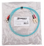 Optický propojovací kabel duplex ST-SC  50/125 OM3 5m