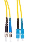 Optický propojovací kabel duplex ST-SC 9/125 OS2, 5m