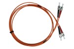 Optický propojovací kabel duplex ST-ST 50/125 OM2, 3m