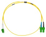 Optický propojovací kabel dx LC/APC-SC/APC, 9/125µm OS2, 1m