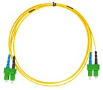 Optický propojovací kabel dx SC/APC-SC/APC, 9/125µm OS2, 10m