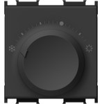 Otočný termostat, 2M, 5-30°C, 5A, matná čerrná