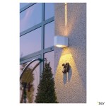 OUT BEAM LED nástěnné svítidlo, stříbrnošedivá
