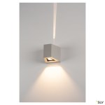 OUT BEAM LED nástěnné svítidlo, stříbrnošedivá