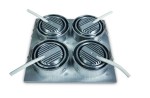 Pako-Q/A2 LED 4x1W 3000K, dimmbar, 350mA, 15°,IP20,aluminium