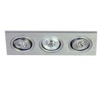 Pako-S/A2 LED 3x1W 3000K, dimmbar, 350mA, 15°,IP20,aluminium