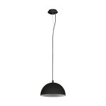 Panderas Pendant luminaire Ø300 60W black/silver IP20