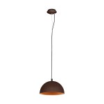 Panderas Pendant luminaire Ø300 60W schokobr./copperIP20