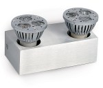 Parov-WL-CO 2x50W GU10 MR16, 100-240V, IP20, aluminium
