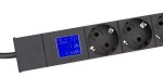 PDU IT METER, integr.měření, 8x Schuko,Al, 19