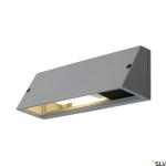 PEMA ctvercova nastenna stribrnoseda 230V E27 15W IP44