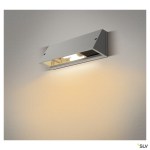 PEMA ctvercova nastenna stribrnoseda 230V E27 15W IP44