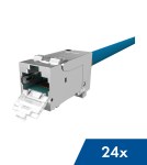 PERFORMANCE LINE modul RJ45, STP,Cat.6a 10Gb,4PPoE 100W,24ks