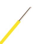 Pevný vodič s PVC izolací H07V-U 1,5mm2  žlutý