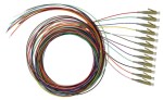 Pigtail E2000, 50/125µm OM3, délka 2m,12ks,PREMIUM třída B