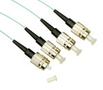 Pigtail FC 50/125µm OM3, Easy Strip, délka 2m, aqua, 4ks