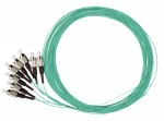 Pigtail FC 50/125µm OM3, Easy Strip, délka 2m, aqua, 4ks