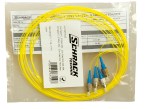 Pigtail FC 9/125µm OS2, Easy Strip, délka 2m, žlutá, 4ks