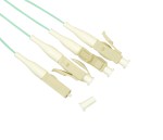 Pigtail LC 50/125µm OM3, Easy Strip, délka 2m, aqua, 4ks