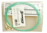 Pigtail LC 50/125µm OM3, Easy Strip, délka 2m, aqua, 4ks