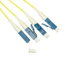 Pigtail LC/UPC 9/125µm OS2, Easy Strip, délka 2m, žlutá, 4ks