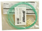 Pigtail SC 50/125µm OM3, Easy Strip, délka  2m, aqua, 4ks