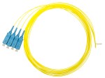 Pigtail SC 9/125µm OS2, Easy Strip, délka 2m, žlutá, 4ks