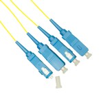Pigtail SC 9/125µm OS2, Easy Strip, délka 2m, žlutá, 4ks