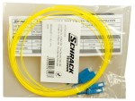 Pigtail SC 9/125µm OS2, Easy Strip, délka 2m, žlutá, 4ks