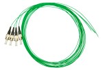 Pigtail ST 50/125µm OM2, Easy Strip, délka 2m, zelená, 4ks