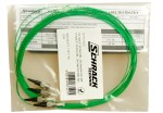 Pigtail ST 50/125µm OM2, Easy Strip, délka 2m, zelená, 4ks