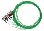Pigtail ST 50/125µm OM2, Easy Strip, délka 2m, zelená, 4ks