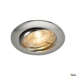 PIKA QPAR51, Recessed ceiling luminaire, chrome, max. 50W